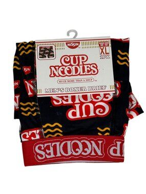 Nissin Cup Noodles Mens Boxer Briefs Size XL 40-42 Novelty Underwear NWT